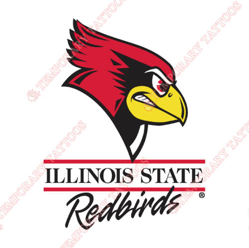 Illinois State Redbirds Customize Temporary Tattoos Stickers NO.4612